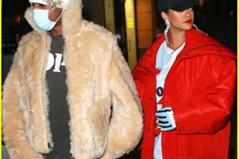 Rihanna & Boyfriend A$AP Rocky Keep Close on Date Night in NYC