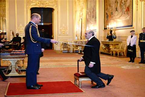 Legendary Poirot actor David Suchet knighted by Prince William
