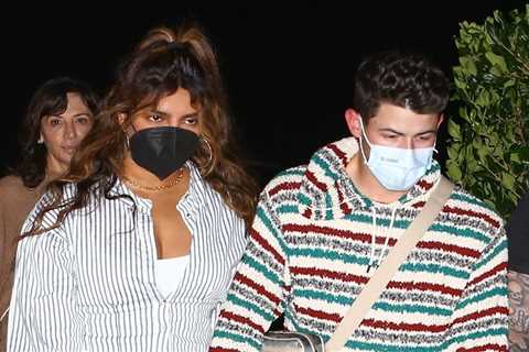 New parents Priyanka Chopra and Nick Jonas were spotted on a dinner date in Malibu