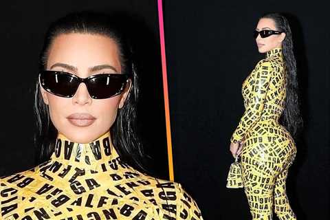 Kim Kardashian STRUGGLES to Walk as She Rocks Balenciaga Caution Tape