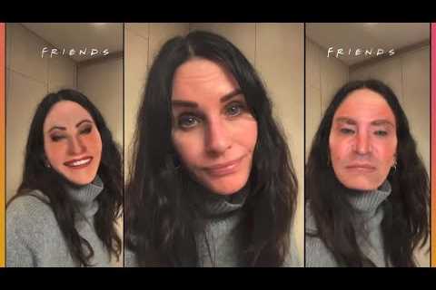 Courteney Cox TRANSFORMS Into Friends Co-Stars Using Bizarre Filter