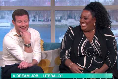 Flirty Alison Hammond shamelessly asks This morning guest if he wants to cuddle her ‘pillows’ in..