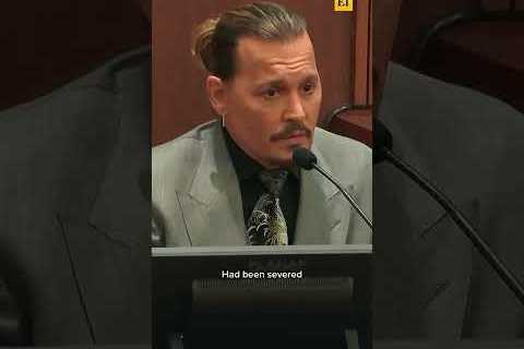 Johnny Depp Recalls Severing His Fingertip During Amber Heard Argument #shorts