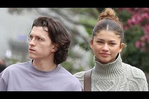 Zendaya and Tom Holland CUDDLE UP in Boston