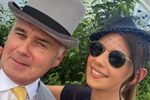 Eamonn Holmes poses with rarely-seen daughter Becca, 31, as ‘gorgeous’ girl joins him at Ascot