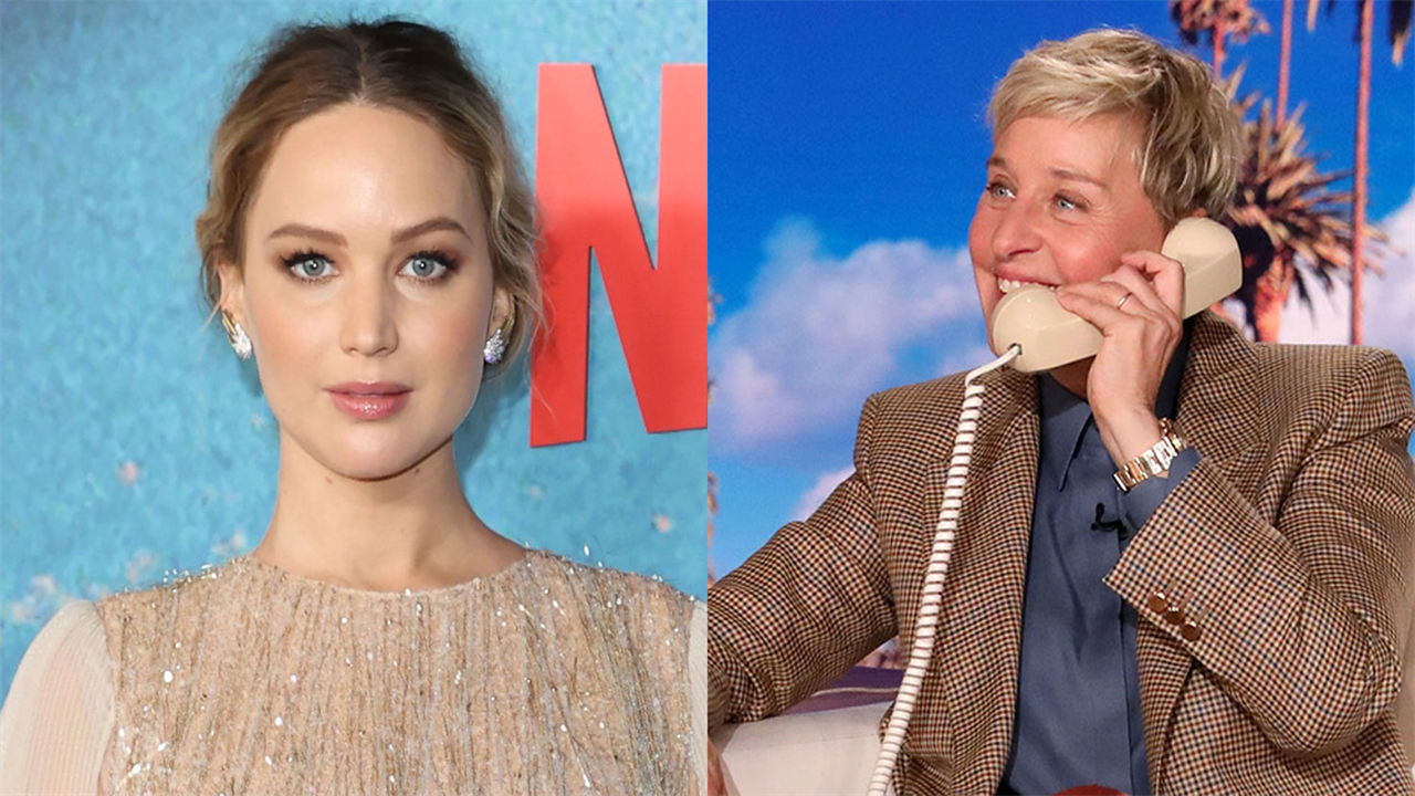 Jennifer Lawrence says she used to pretend Ellen DeGeneres was interviewing her while sitting on the toilet — watch out!