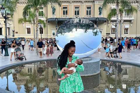 Alexandra Burke shares first photo of her baby as she cradles tot on birthday trip to Monaco
