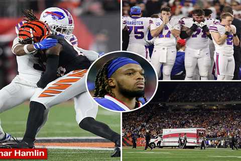 Bills’ Damar Hamlin in critical condition after collapsing on field, receiving CPR in chilling scene