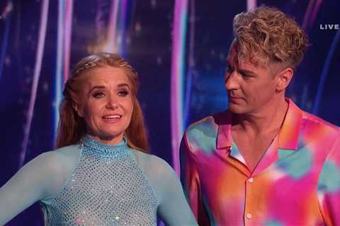 Dancing on Ice star eliminated after elbowing partner in the face