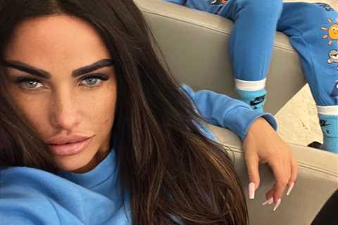 Katie Price tries to flog her old heels at bargain prices after splurging on £12k business class..