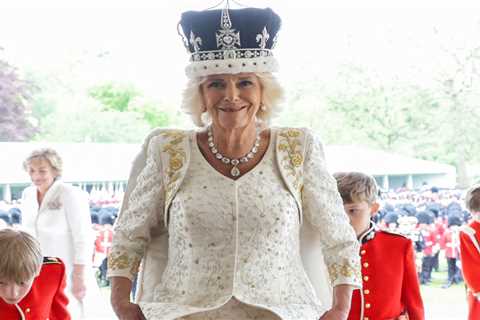 Eagle-eyed fans have spotted the hidden secret message on Camilla’s dress – but did you spot it?