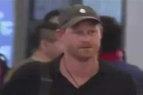 Prince Harry arrives in Japan without Meghan – and is seen proudly wearing Archewell cap
