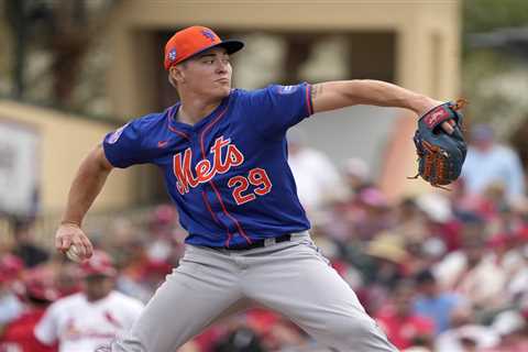 Electric prospect Blade Tidwell has chaotic spring debut for Mets