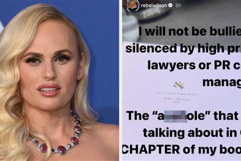 Rebel Wilson Revealed The Identity Of The Celebrity Who Is Allegedly Threatening Her Ahead Of The..