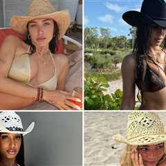 Bikini Babes In Cowboy Hats ... Well Hay There Hollywood Hotties!
