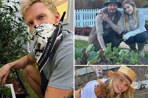 Gardening Stars ... Celebs Soiled Themselves For Earth Day!