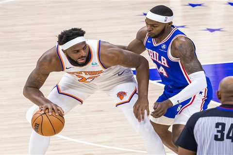 Mitchell Robinson ruled out for rest of Game 3 vs. 76ers with ankle injury in Knicks concern