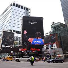Jalen Brunson gets Nike billboard treatment in Midtown: ‘Never sleep’