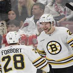 Bruins’ Brandon Carlo scores key playoff goal hours after son’s birth