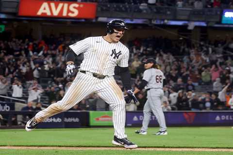 Yankees’ bats come to life in ninth inning for walk-off win over Tigers