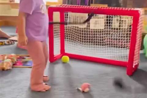 Johnny Gaudreau’s daughter practices hockey skills in heartwarming video