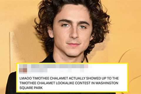 Timothée Chalamet Attended A Timothée Chalamet Lookalike Contest