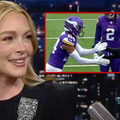 Lindsay Lohan Praises Vikings' 'Parent Trap' INT Celebration, 'It's So Cool'