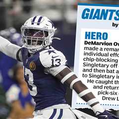 Heroes, zeros from Giants’ loss to Cowboys: DeMarvion Overshown delivered fateful dagger