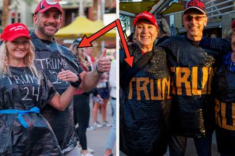 Trump Supporters Are Wearing Literal Trash Bags After Biden Seemingly Called Them Garbage