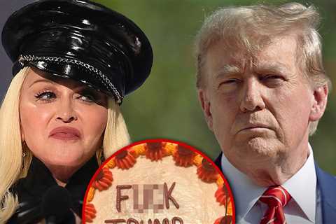 Madonna Eats 'F*** Trump' Cake After Election