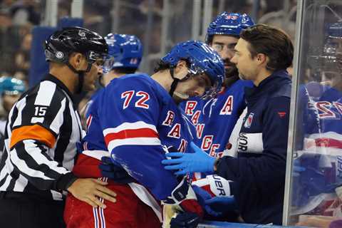 Rangers’ win over Sharks overshadowed by big Filip Chytil worry