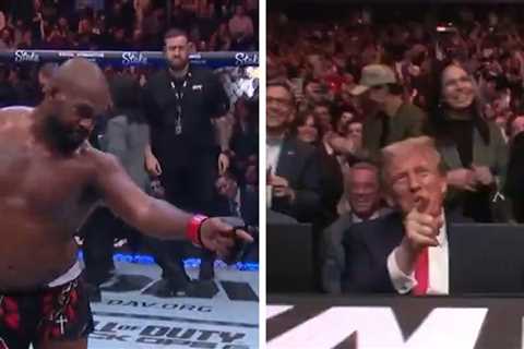 Jon Jones Does Trump Dance after KO at UFC 309