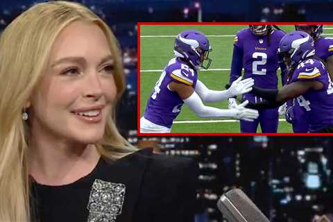 Lindsay Lohan Praises Vikings' 'Parent Trap' INT Celebration, 'It's So Cool'