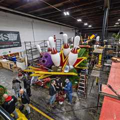 Rose Parade Floats Ready for New Year’s Day Celebration