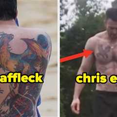 19 Famous People You Might Not Realize Have Tattoos Because They're Always Hidden Or In Random..