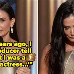 After 45 Years, Demi Moore Just Won Her First Major Award For Acting, And Her Speech Moved People..