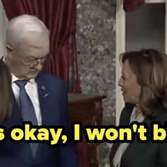 People Have A LOT To Say About This GOP Senator's Husband Seemingly Refusing To Shake Kamala..