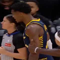 Pacers star Bennedict Mathurin suspended for bumping ref in stunning scene