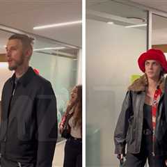 Cara Delevingne Hangs Out With Machine Gun Kelly at Super Bowl