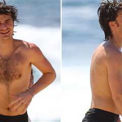 'Stranger Things' Star Joe Keery Shirtless for Downtime on Australian Beach