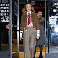 Cara Delevingne’s Busy Look Shines in NYFW Photos