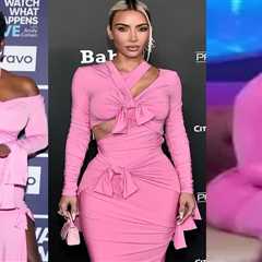 Celebs Love: Balenciaga’s Pink Cut Out Bow Spring 2023 Dress as Worn by Kim Kardashian, Shemea..