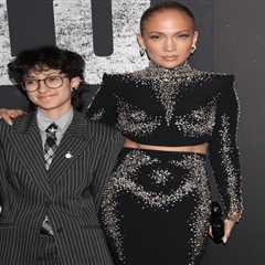 Jennifer Lopez Attends Othello Broadway Opening with Child Emme Wearing Zuhair Murad Couture Fall..