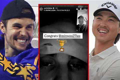 Justin Bieber Congratulates Golfer Min Woo Lee On Win After Brief Instagram Break