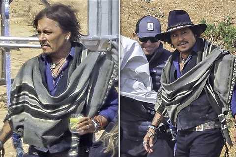 Johnny Depp Dons Cowboy Hat, Shoots New Ad For Dior in Spain