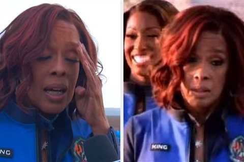 Gayle King Explained The Horrified Look On Her Face As She Was Boarding The Blue Origin Space..