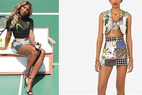 Serena Williams Wore a Multicolor Dolce & Gabbana Skirt to the WYN Beauty by Serena Williams Pop-up
