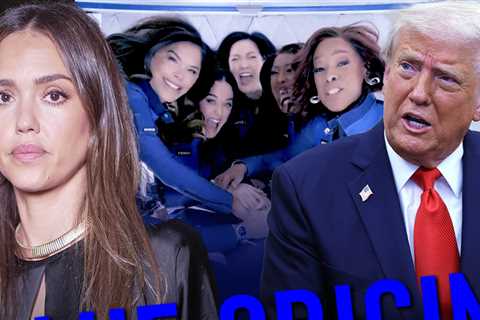 Jessica Alba Says Blue Origin Space Mission Anger Should Be Directed at Trump