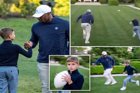 Ivanka Trump shares moment her son challenges Saquon Barkley to a race in the Rose Garden
