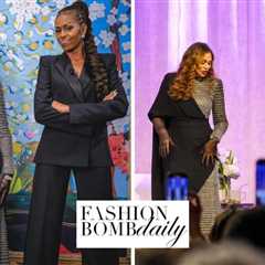 Michelle Obama and Tina Knowles Discuss New York Times Bestseller “Matriarch” in Sergio Hudson and..